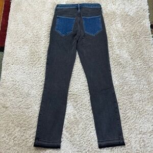 Hollister ultra high rise black contrast womens jeans size W27/L29